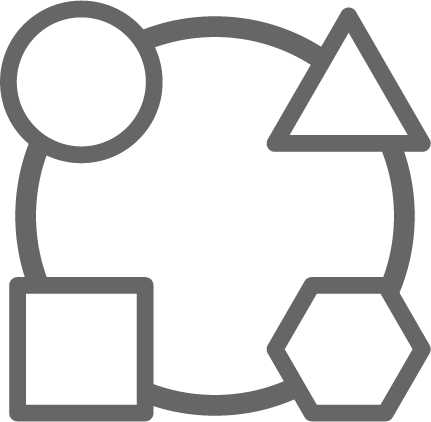 Shapes forming a circle