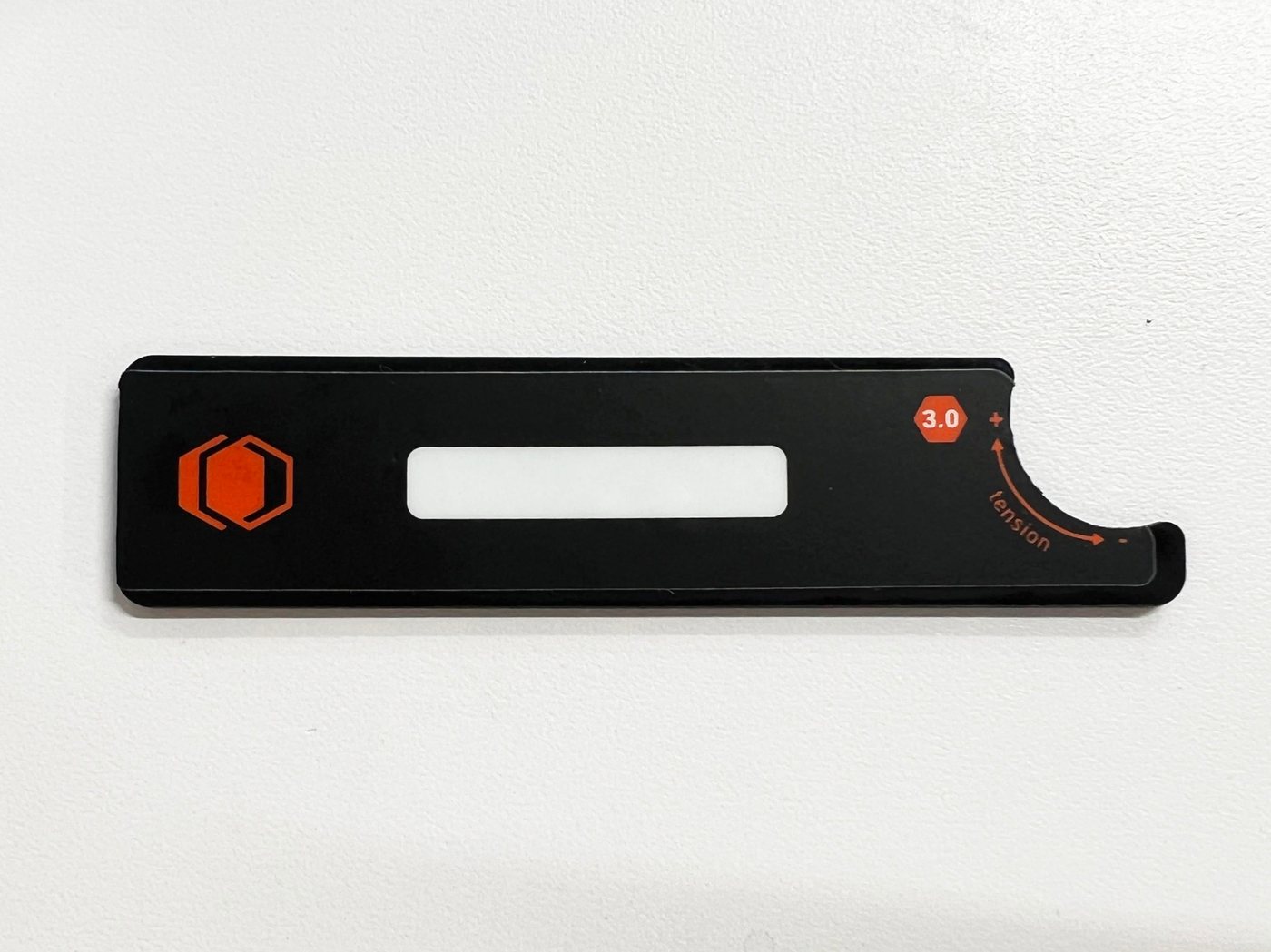 Tension label with Rendyr mark and status window